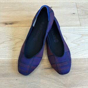 Rothys Cranberry Plaid Square